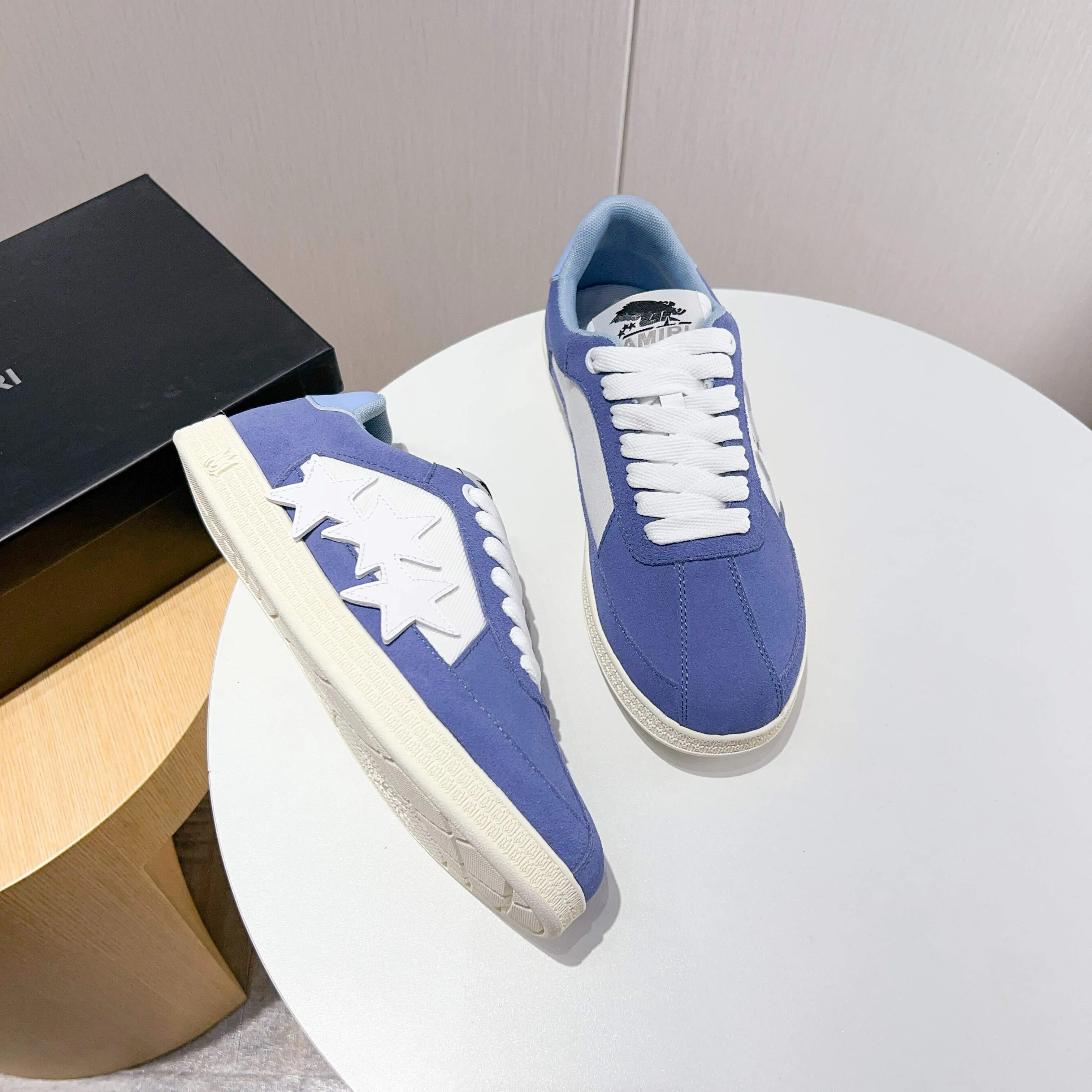 Men's shoes 💰420 [New style] 🌲🌲Balmain - New Amiri trendy shoes, low-top casual sports shoes, the same style as celebrities, made of selected pebbled cowhide and frosted cowhide, original outsole, comfortable on the feet, high-end workmanship, welcome to buy. Size: 39-45 (46 customized)